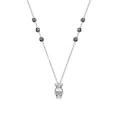 Police Luxusný oceľový náhrdelník s lebkou Rock Rebel PEAGN0001001