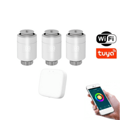 BOT Set 3+1 Smart Bluetooth/WiFi termostatická hlavica THS1 Tuya Smart + Gateway