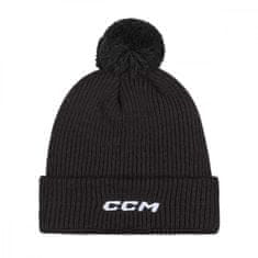 CCM Zimná čiapka CCM Team Pom Knit SR Farba: čierna, Veľkosť: ONESIZE