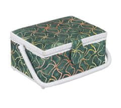 BOX na šitie - 24x17, 5x13 cm - zelená