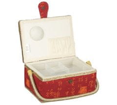 BOX na šitie - 24x17, 5x13 cm - červená