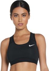 Nike Swoosh Sports Bra pre ženy, XL, Športová podprsenka, Black/White, Čierna, BV3900-010