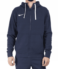 Nike Park Fleece Full Zip Hoodie pre mužov, M, Mikina na zips, Obsidian Blue/White, Modrá, CW6887-451