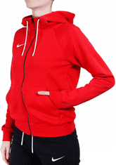 Nike Park Fleece Full Zip Hoodie pre ženy, S, Mikina na zips, University Red/White, Červená, CW6955-657