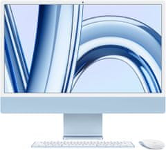 Apple iMac 24" 4,5K Retina /M3 8-core/8GB/256GB SSD/10-core GPU (MQRQ3SL/A), modrá