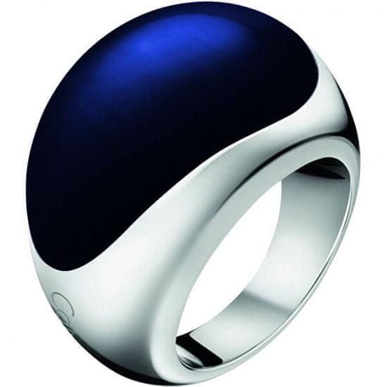 Calvin Klein Oceľový prsteň s kameňom Ellipse KJ3QLR0201