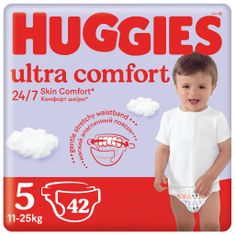 Huggies HUGGIES Ultra Comfort Jumbo Plienky jednorazové 5 (11-25 ks) 42 ks