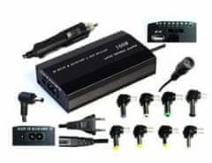 Napájací univerzálny adaptér 100W, AC 110-240V, DC 12-24V, manual, 9 koncoviek