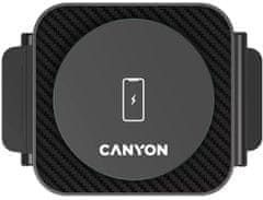 Canyon Bezdrôtová nabíjačka WS-305B + AC adaptér, 3v1, Qi, vstup 9V/2A, 12V/1.5A, výstup 15/10/7.5/5W, čierna