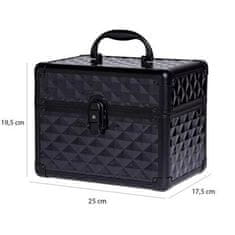 Neonail luxusný kozmetický kufrík čierny S