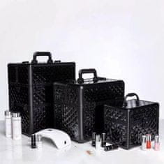 Neonail luxusný kozmetický kufrík čierny S
