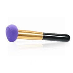 Allepaznokcie Kozmetická hubka s rúčkou na make up fialová