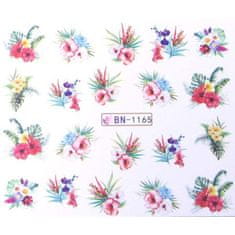 Allepaznokcie Vodonálepky s motívom kvetov BN-1165