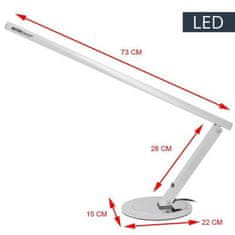 ACTIVESHOP Profesionálna LED stolová lampa slim strieborná