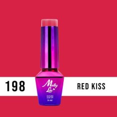 MollyLac 198. MOLLY LAC gél lak - RED KISS 5ml