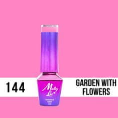 MollyLac 144. MOLLY LAC gél lak - Garden with Flowers 5ML