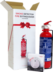 CZ Darčekové balenie - hasiaci prístroj 1kg práškový + detektor dymu