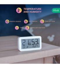 Nous Nous E6 LCD Zigbee Smart Teplotný a Vlhkostný Senzor