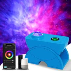 BOT Projektor nočnej oblohy S3 music & flexible, modrá
