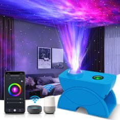 BOT Projektor nočnej oblohy S3 music & flexible, modrá