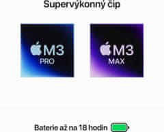 Apple MacBook Pro 14, M3 Pro - 12-core/18GB/1TB/18-core GPU, vesmírně čierna (MRX43CZ/A)
