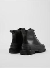Camper Čierne dámske členkové kožené topánky Camper Pix 39