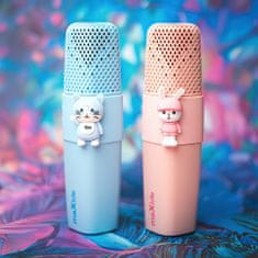 maXlife MXBM-500 Bluetooth Karaoke mikrofón, modrý