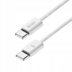 Tech-protect Ultraboost kábel USB-C / USB-C PD 60W 3A 25cm, biely