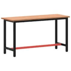Vidaxl Pracovný stôl 150x55x81,5 cm masívny buk a kov