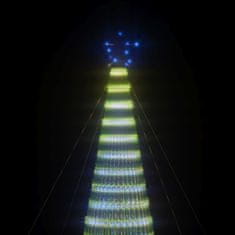 Vidaxl Vianočný stromček svetelný kužeľ 1544 LED modrý 500 cm