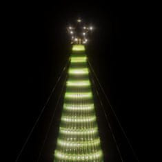 Vidaxl Vianočný stromček svetelný kužeľ 1544 LED studený biely 500 cm