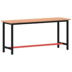 Vidaxl Pracovný stôl 180x55x81,5 cm masívny buk a kov