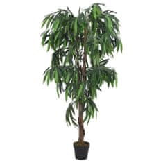 Vidaxl Umelý mangový strom 300 listov 80 cm zelený