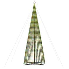 Vidaxl Vianočný stromček svetelný kužeľ 1544 LED farebný 500 cm