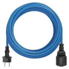 EMOS Silikónový predlžovací kábel s 1 zásuvkou PURPURO 20 m modrý