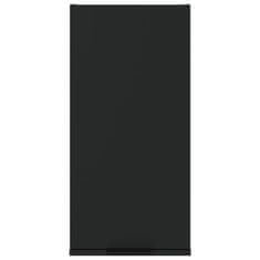Vidaxl Nástenná kúpeľňová skrinka čierna 32x20x67 cm