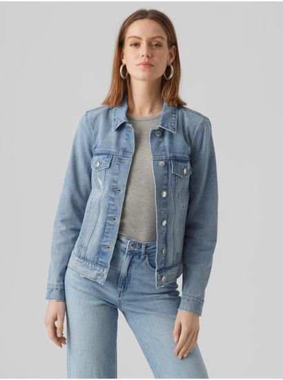 Vero Moda Svetlomodrá dámska džínsová bunda VERO MODA Zorica