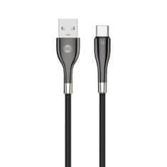 Forever Dátový kábel Sleek USB na USB-C 1 m 3 A čierny DATUSBC3ASLFOBK