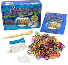 Rainbow Loom Monster-Tail - cestovný set - výrobky a náramky z gumičiek