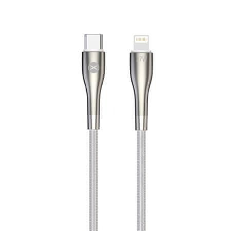 Forever Dátový kábel USB-C na Lightning 1 m 27 W DATUSBCLI27WFOWH, biely