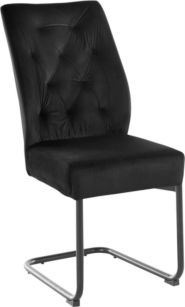 Danish Style Jedálenská stolička Elean (SET 2ks), čierna