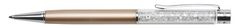 ART CRYSTELLA Guľôčkové pero SWAROVSKI Crystals, zlatá, biele kryštály v hornej časti pera, 14 cm, TSWG032