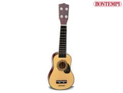 BONTEMPI Drevené ukulele so 4 strunami 52,5 x 16,9 x 6,4 cm