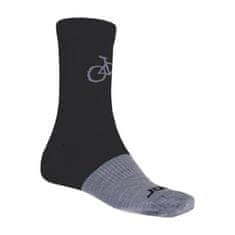Sensor Ponožky TOUR MERINO čierno / šedé - 9-11