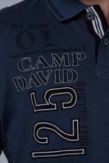 Camp David  Pánska polokošeľa s dlhým rukávom Tmavá modrá S