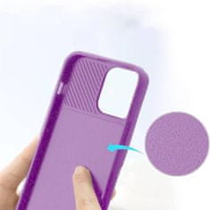 MG Privacy Lens silikónový kryt na iPhone 13 Pro Max, fialový