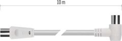 EMOS Anténní koaxiální kabel stíněný 10m – úhlová vidlice