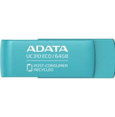 A-Data UC310 ECO/64GB/USB 3.2/USB-A/Zelená