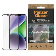 PanzerGlass Tvrdené sklo UWF CamSlider AB pre iPhone 14 Plus/13 Pro Max - Čierna KP28926