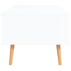 Vidaxl Konferenčný stolík biely a dub sonoma 100x49,5x43 cm drevotrieska